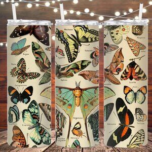 Moth Insulated Metal Tumbler